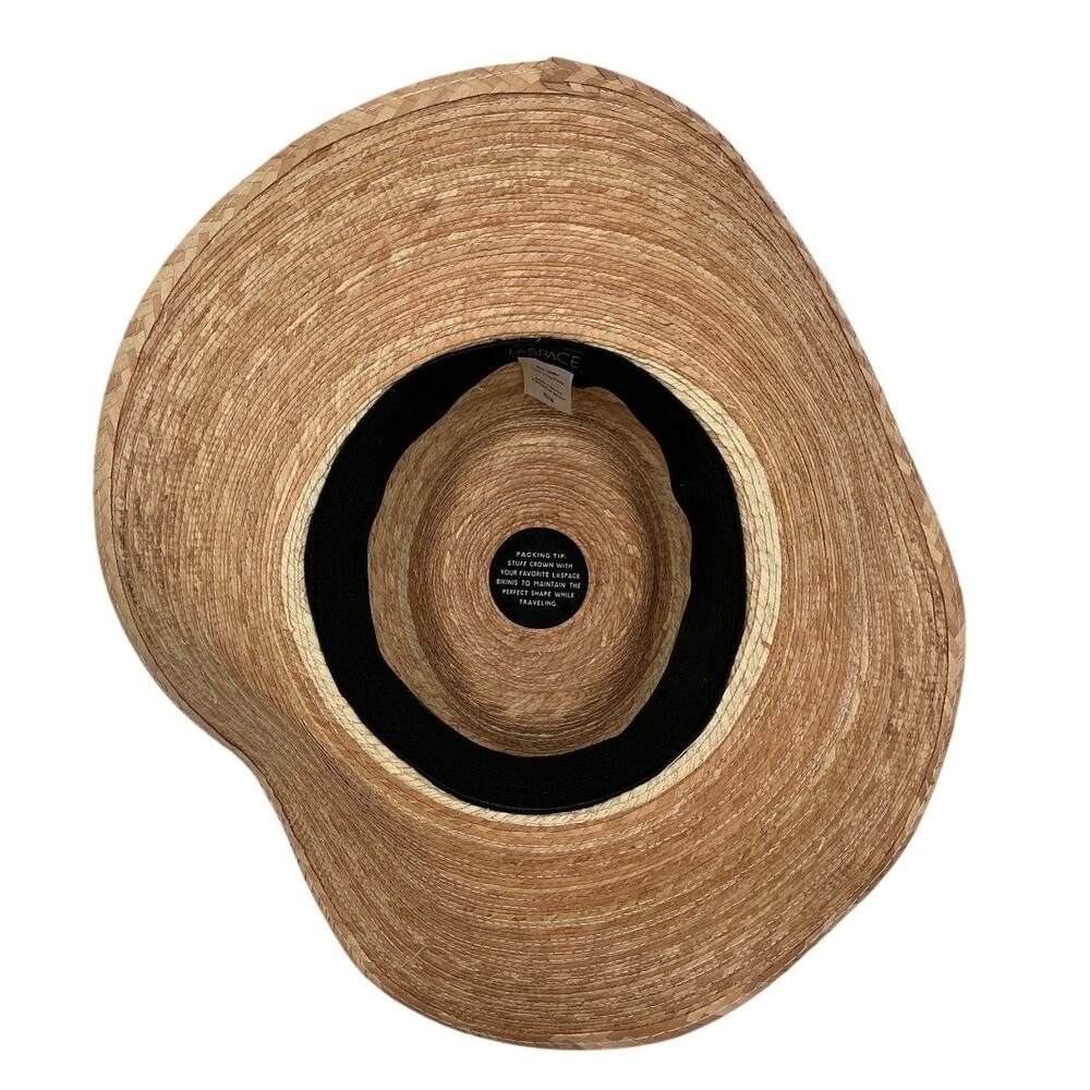 Lspace Woven Beige Wayne Hat Size 0 - Picture 4 of 5